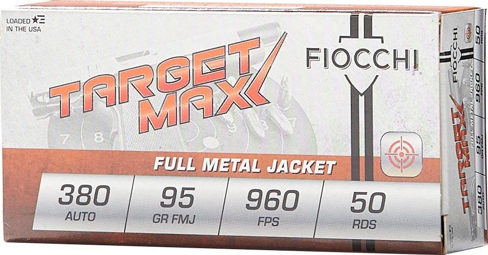 Fiocchi Target Max SCHEELS Exclusive 380 ACP Handgun Ammunition 200 Round Box