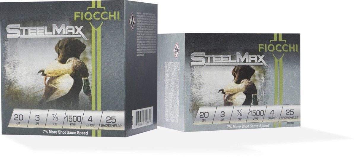 Fiocchi Scheels Exclusive Steel Max 20 Gauge Shotshells 25 Round Box - Fiocchi