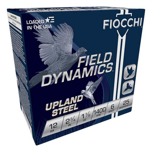 Fiocchi Field Dynamics Upland Steel 12 Gauge Shotshells 25 Round