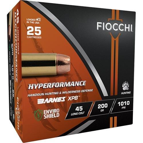 Fiocchi Hyperformance Hunt Handgun 45 Long Colt Handgun Ammunition 25 Round Box