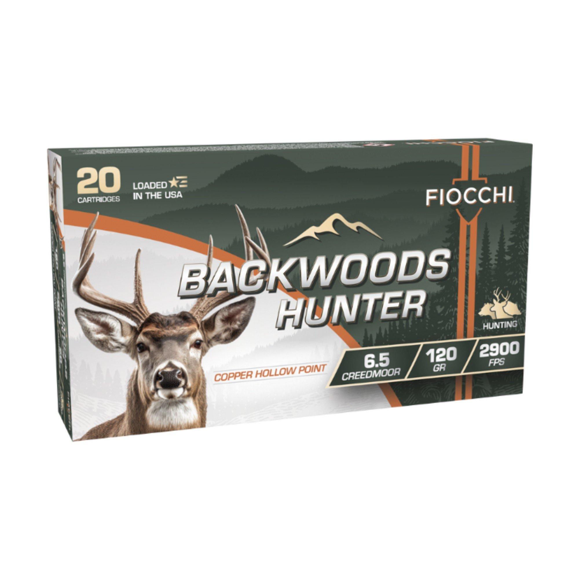 Fiocchi Backwoods Hunter 6.5 Creedmoor Rifle Ammunition 20 Round Box