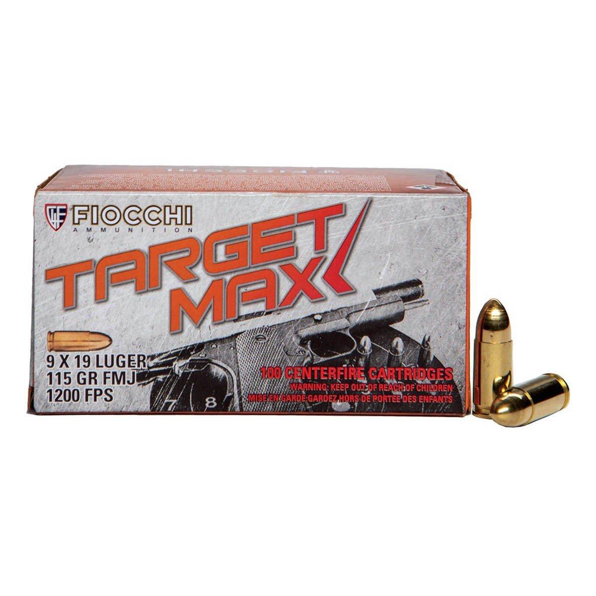 Fiocchi Target Max SCHEELS Exclusive 9mm Handgun Ammunition 1000 Round Can - Fiocchi Ammo