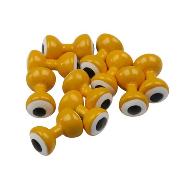 HARELINE DUBBIN INC Hareline Dubbin Fly Tying Double Pupil Lead Eyes 10-Pack