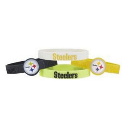 Aminco International Pittsburgh Steelers 4pk Silicone Bracelet - Primary Image