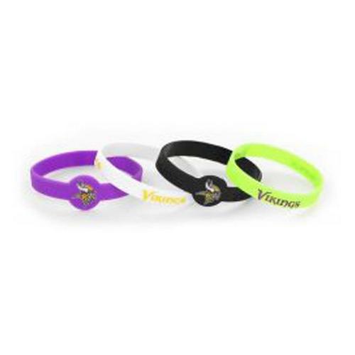 Aminco International Minnesota Vikings 4pk Silicone Bracelet - Primary Image