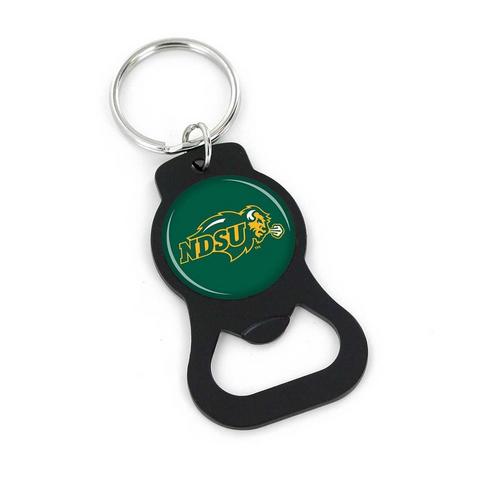 Aminco North Dakota State Bison Black Bottle Opener Keyring - Primary Image