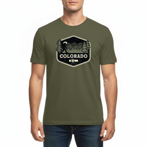 Men's Colorado Cool Bigfoot Silhouette T-Shirt - Primary Image