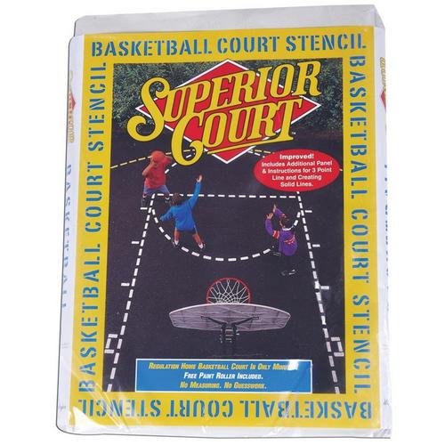 Goalsetter Basketball Court Stencil - Primary Image