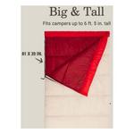 Coleman Flatlands 35 Degree Big & Tall Sleeping Bag - Thumbnail 2 of 5