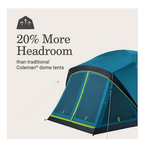 Coleman Skydome Screen Room Dark Technology 4-Person Camping Tent - Primary Image