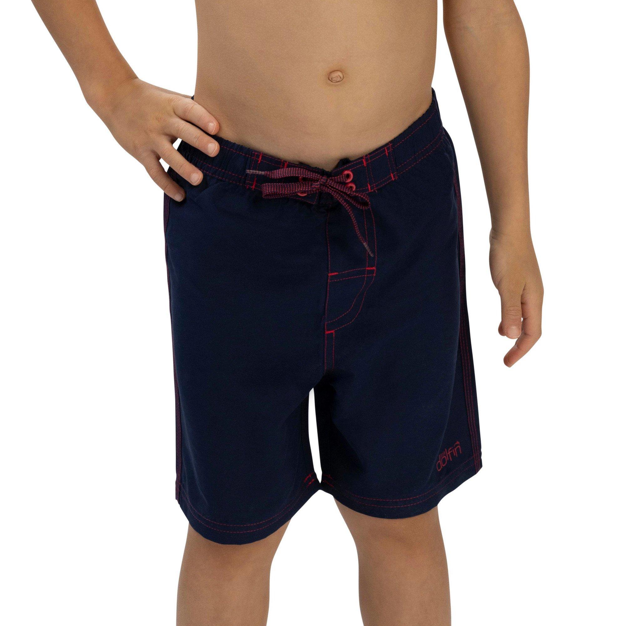 Dolfin Little Boys Quick Dry Swim Shorts, 4, Blue