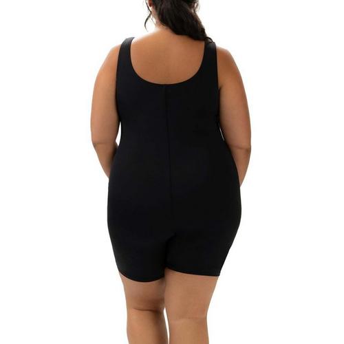 Women's GK Elite Sportswear Dolfin Solid Aquatard One Piece Swimsuit - Primary Image