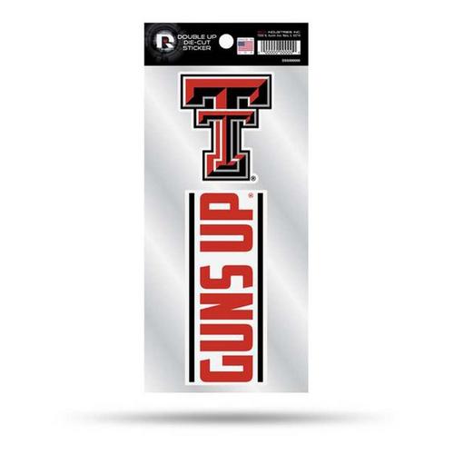 Rico Industries Texas Tech Red Raiders Double Up Decals - Primary Image