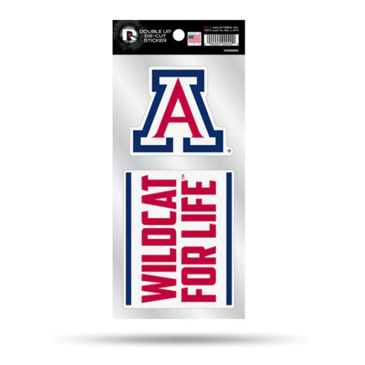 Rico Industries Arizona Wildcats Double Up Die Cut Sticker