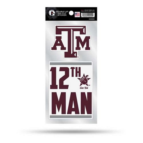 Rico Industries Texas A&M Aggies Double Up Decals - Primary Image