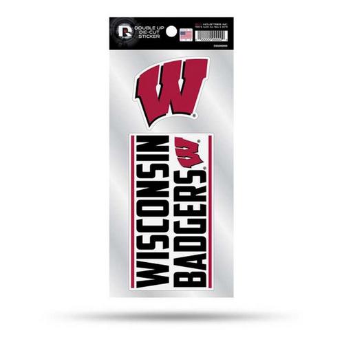 Rico Industries Wisconsin Badgers Double Up Decals - Primary Image
