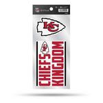 Rico Industries Kansas City Chiefs Double Up Decals - Thumbnail 1 of 2
