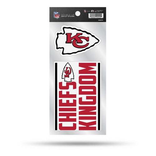 Rico Industries Kansas City Chiefs Double Up Decals - Primary Image