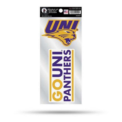 Rico Industries Northern Iowa Panthers Double Up Decals - Primary Image