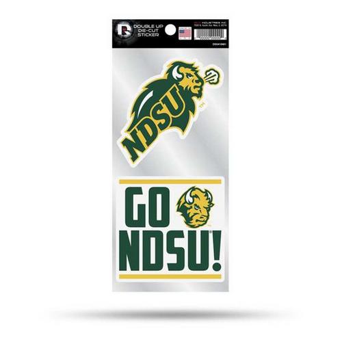 Rico Industries North Dakota State Bison Double Up Decals - Primary Image