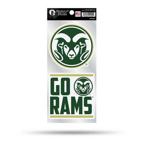 Rico Industries Colorado State Rams Double Up Decals - Primary Image