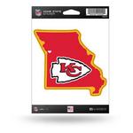 Rico Industries Kansas City Chiefs Home State Decal - Thumbnail 1 of 2