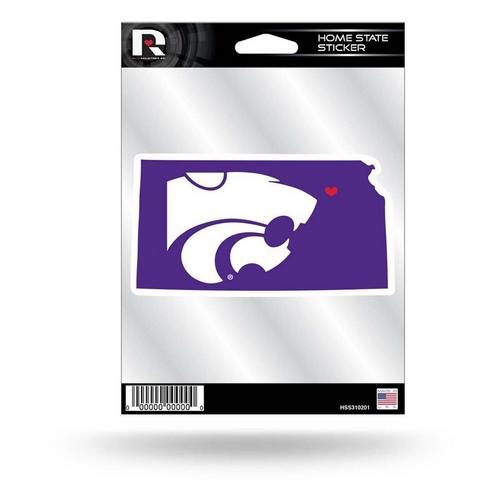 Rico Industries Kansas State Wildcats Home State Sticker - Primary Image