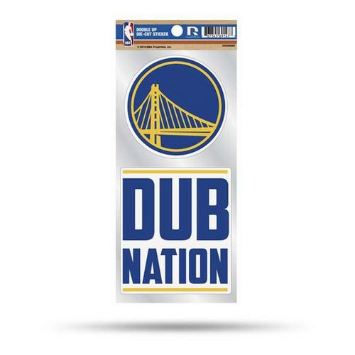 Rico Industries Golden State Warriors Double Up Decal - Primary Image