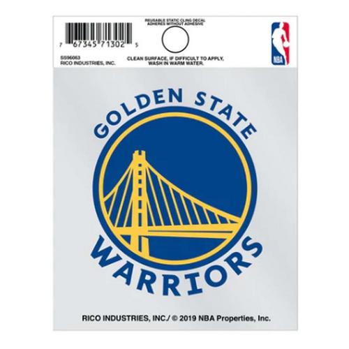Rico Industries Golden State Warriors 4.5" Cling Decal - Primary Image