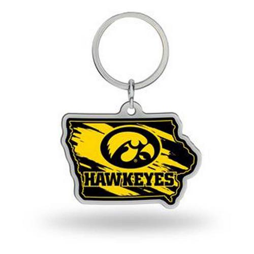 Rico Industries Iowa Hawkeyes Home State Keychain - Primary Image