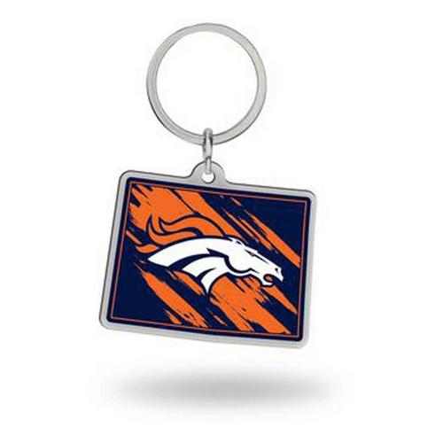Rico Industries Denver Broncos Home State Keychain - Primary Image