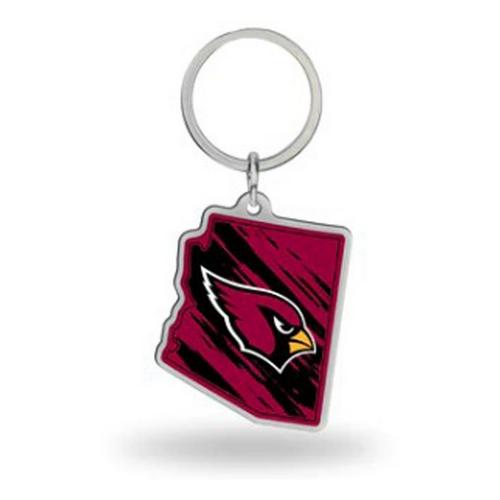Rico Industries Arizona Cardinals State Shaped Keychain - Primary Image