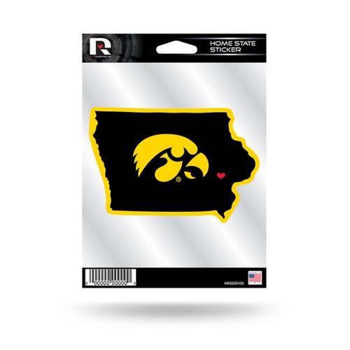 Rico Industries Iowa Hawkeyes Home State Sticker - Primary Image
