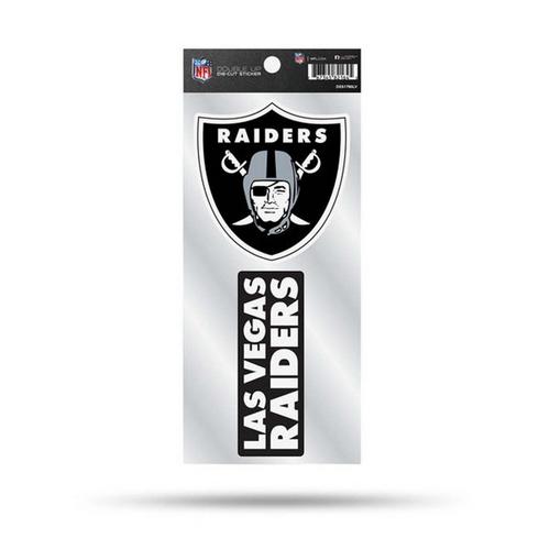 Rico Industries Las Vegas Raiders Double Up Decal - Primary Image