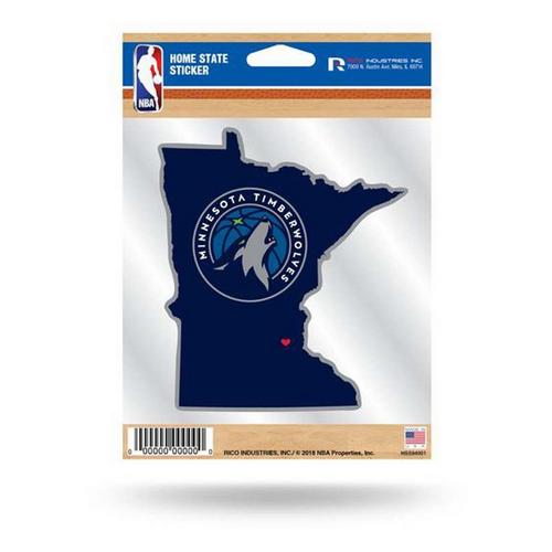 Rico Industries Minnesota Timberwolves Home State Sticker - Primary Image