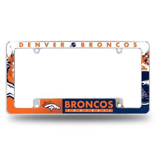 Rico Industries Denver Broncos All Over License Plate Frame - Primary Image