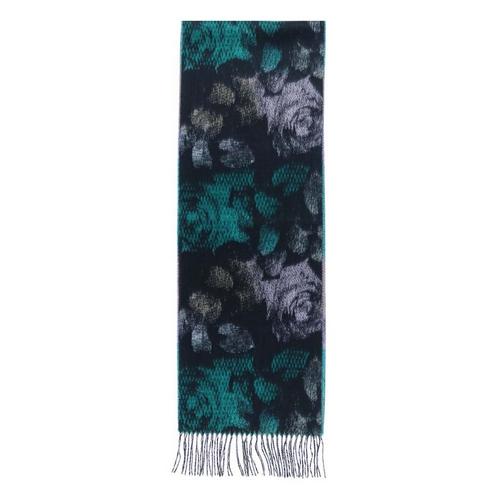 Women's FRAAS Cashmink Pixel Roses Fringe Scarf - Primary Image