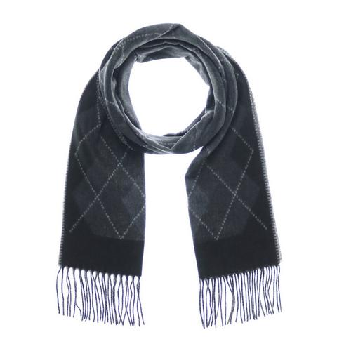 FRAAS Sweater Argyle Cashmink Fringe Scarf - Primary Image