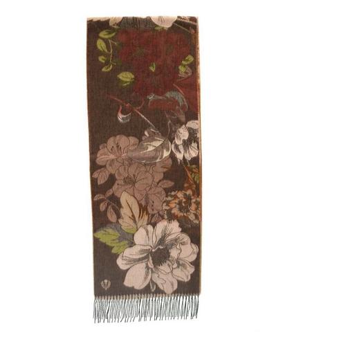 Women's FRAAS Cashmink Botanical Floral Fringe Scarf - Primary Image