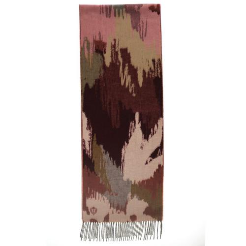 Women's FRAAS Abstract Botanical Cashmink Fringe Scarf - Primary Image