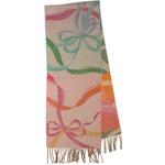 Women's FRAAS Ribbons & Bows Cashmink Fringe Scarf - Thumbnail 2 of 2