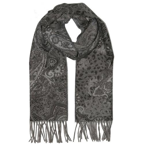 Women's FRAAS Mixed Paisley Cashmink Fringe Scarf - Primary Image
