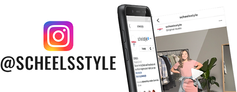 Instagram logo: @scheelsstyle