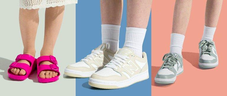 Kids wearing shoes for play