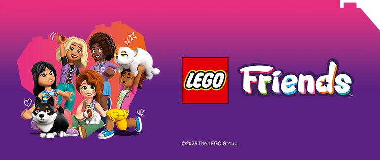 Lego Friends logo and Lego Friends Figures
