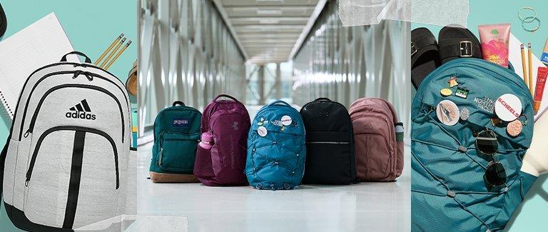 Variety of different backpack brands
