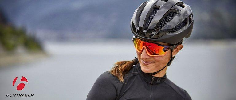 Image of Cyclist wearing Bike Helmet