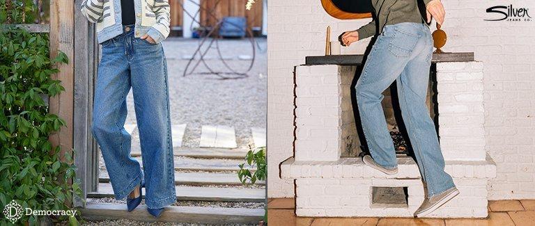 democracy jeans and silver jeans image