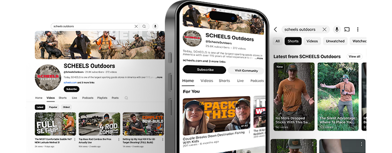 Image of @ScheelsOutdoors Youtube Pages