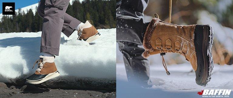 Womens sorel and baffin winter boots image